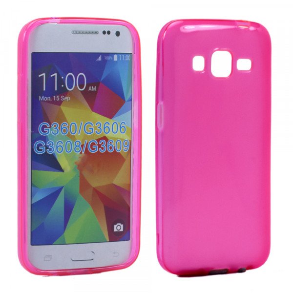 Wholesale Samsung Galaxy Prevail LTE G360 TPU Gel Soft Case (Hot Pink)